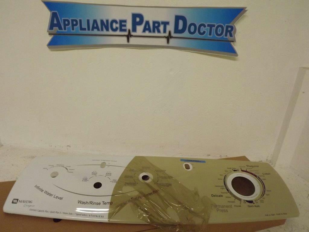 MAYTAG WHIRLPOOL WASHER 22004203 FACIA (WHT) NEW MAYTAG WHIRLPOOL WASHER 22004203 FACIA (WHT) NEW